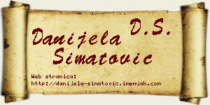 Danijela Simatović vizit kartica